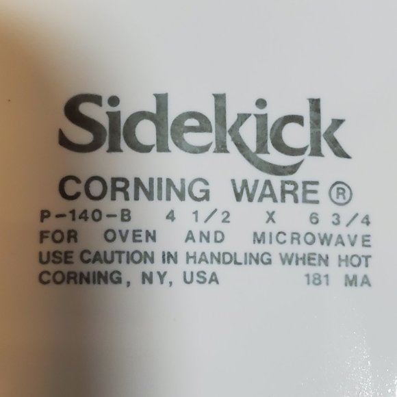 Corningware Sidekicks Snack Plates White Oblong Side Plates Dessert Dishes - Picture 5 of 5